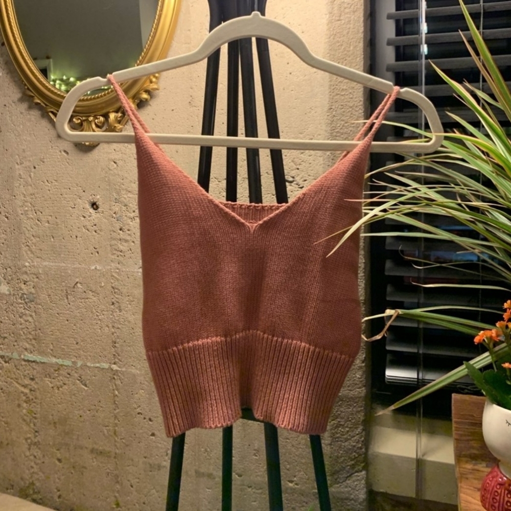 Italian 100% Cotton Knit Top,  size XS